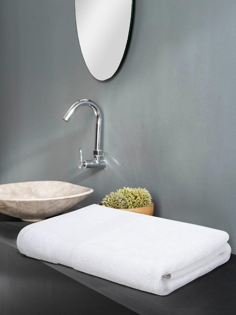Ambra Linens 500 GSM Highly Absorbent Towels Set, 100% Cotton, Soft and Plush, All Seasons Use, Large, Everyday Use, Durable (4 Pcs Hand Towel Set, White) - Image 2