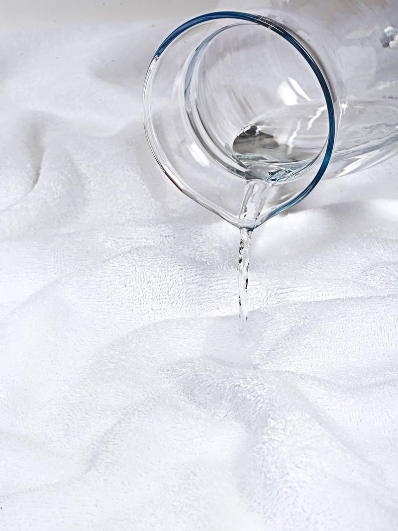 Ambra Linens 500 GSM Highly Absorbent Towels Set, 100% Cotton, Soft and Plush, All Seasons Use, Large, Everyday Use, Durable (4 Pcs Hand Towel Set, White) - Image 4