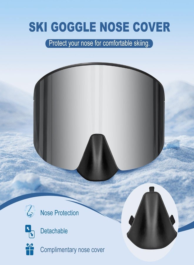 EXP VISION نظارات التزلج/التزلج على الجليد من إكسب فيجن، نظارات ثلج بعدسات مغناطيسية مضادة للضباب وحماية من الأشعة فوق البنفسجية 400 للرجال والنساء - Image 4