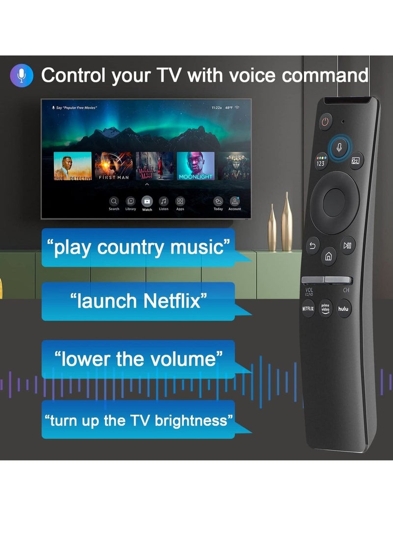 ELTRAZONE Universal Voice Remote Control for Samsung Smart TV LED QLED 4K 8K UHD Crystal Frame HDR Curved Smart TVs, with Shortcut Buttons for Netflix, Prime Video - Image 4