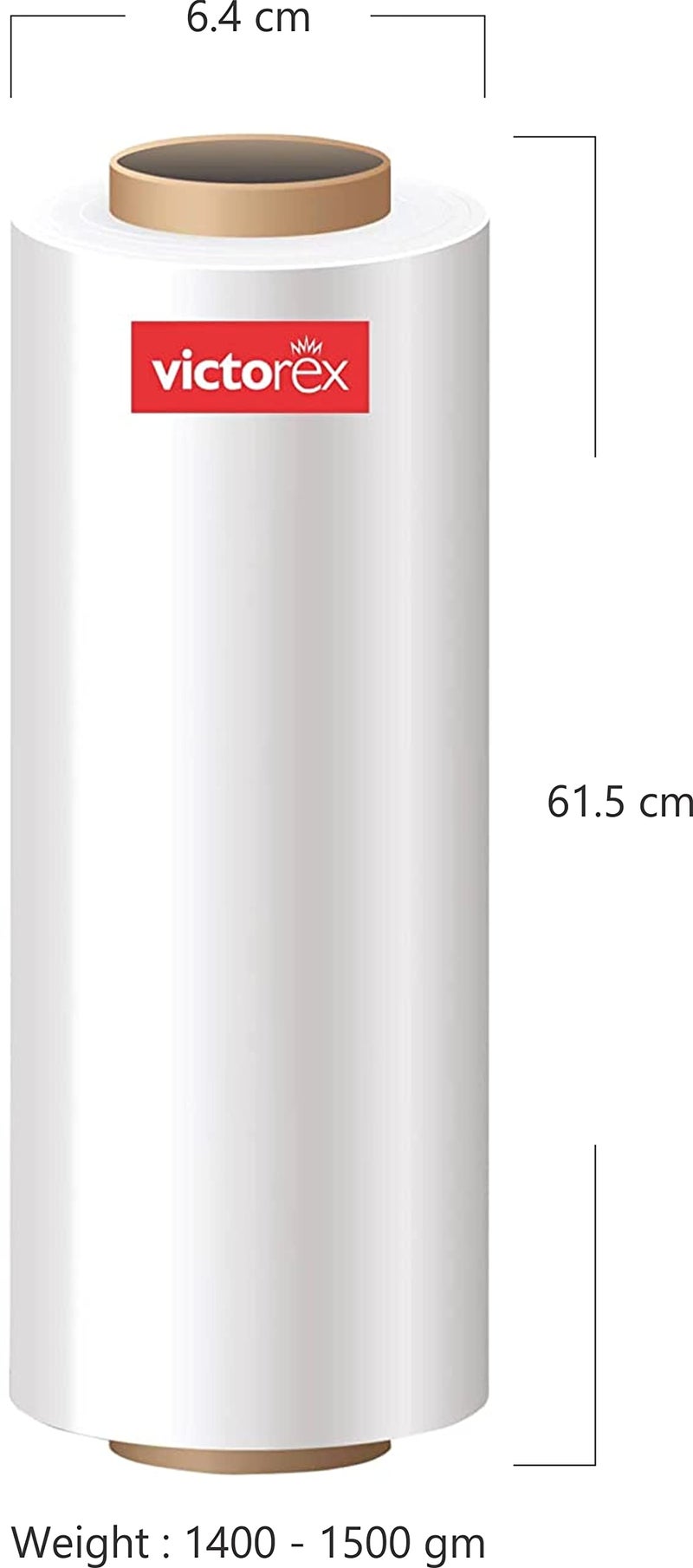Victorex 24 Inch (600 mm) Width Packing Material Large Wrap Roll | Heavy Duty Packaging Sheet for Packing & Multipurpose Use | 200 Meter Length | 1.5 KG | White | Pack of 1 - Image 2
