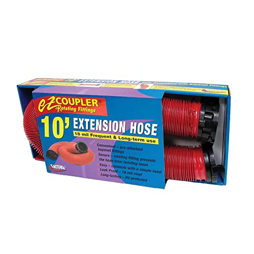Valterra D04-0113 EZ Coupler 10' RV Extension Hose, Red - Image 1