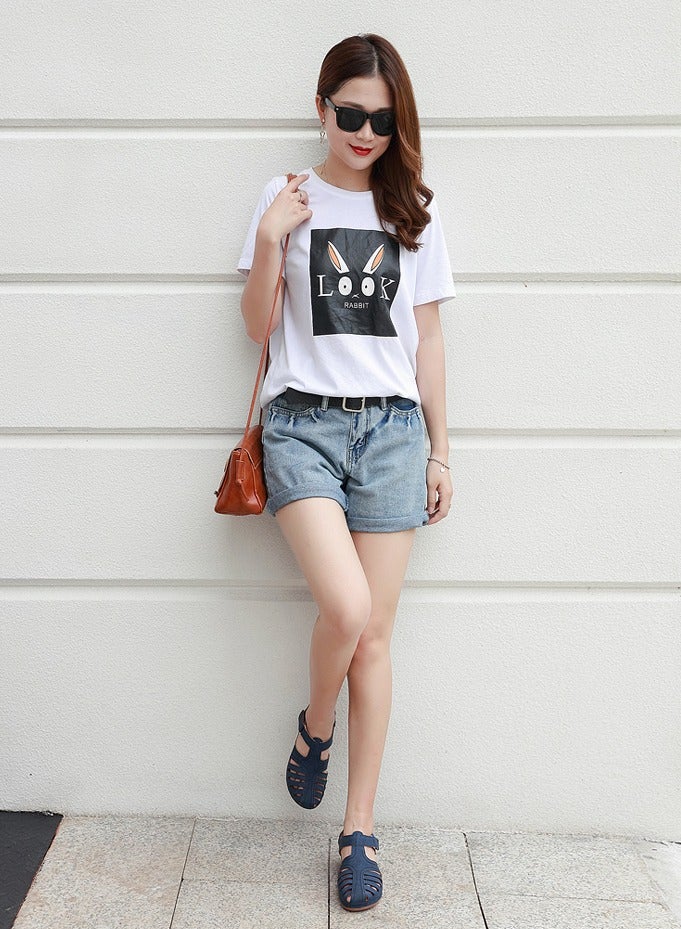 Loquat Women's Closed Toe Retro Thick Soled Non Slip Wedge Sandals Summer Platform Shoes Navy Blue - Image 4