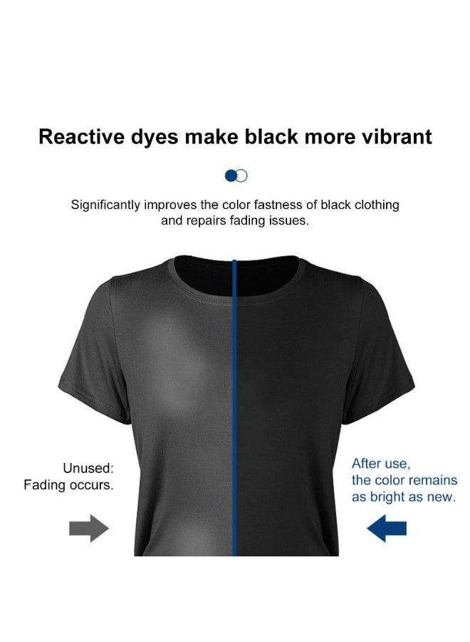 YelaJoy Black Clothes Dye | Clothing Restorer,Black Dye Laundry Sheets,for Washing Clothes Fabric Care Washer Garment Restoration - Image 2