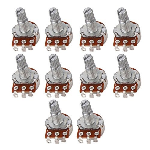 BQLZR Guitar Potentiometer B500K Push/Pull Audio Taper Short (3/8" bushing) Split Shaft Potentiometer Push-Pull Pot for Electric Guitar - Image 1