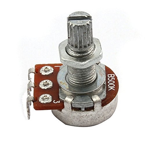 BQLZR Guitar Potentiometer B500K Push/Pull Audio Taper Short (3/8" bushing) Split Shaft Potentiometer Push-Pull Pot for Electric Guitar - Image 5