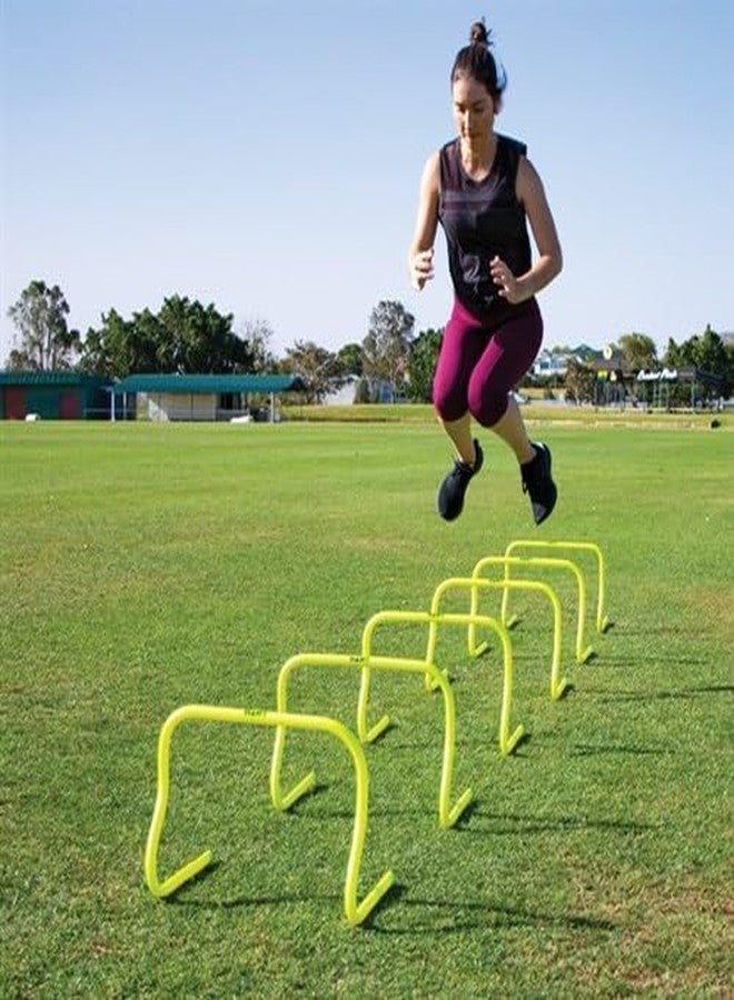CABRIO Speed Training and Practice Hurdle Track and Fields 6 inch for Unisex Adult Yellow Color Pack of (4) - Image 5