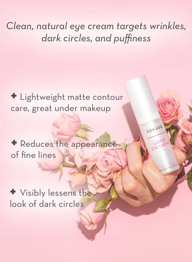sonage Luster Eye Cream: Targets Dark Circles, Wrinkles & Puffiness | Vegan Collagen Formula - Image 2