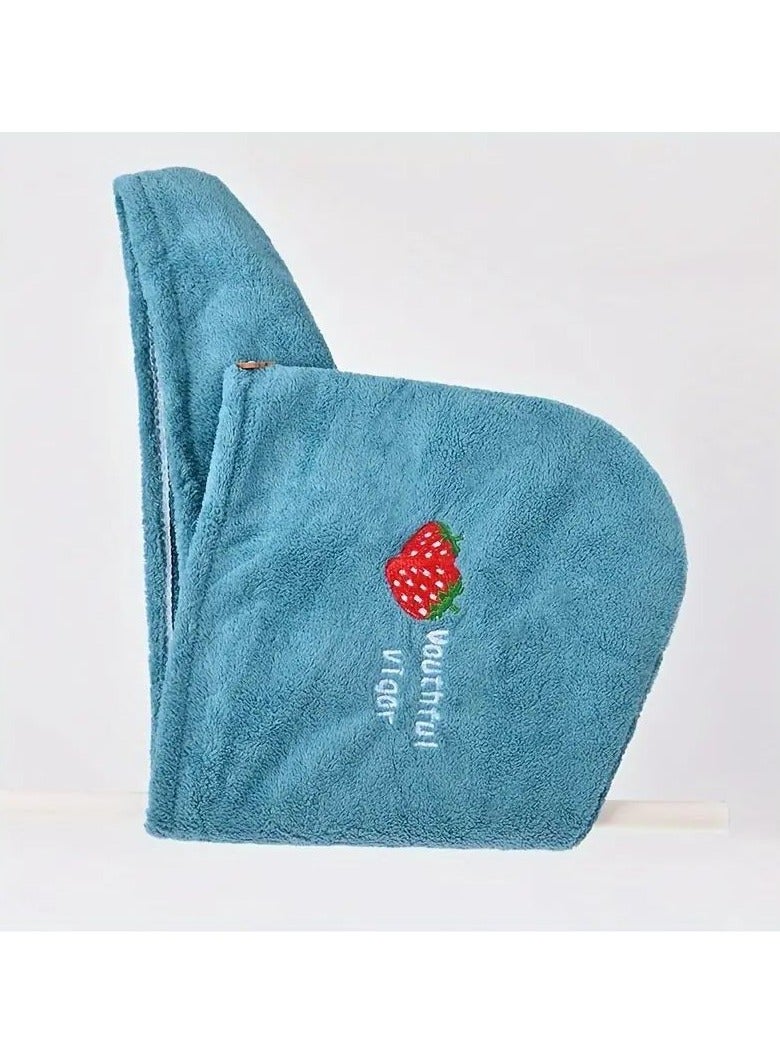 Goolsky 1pc Magic Microfiber Hair Quick-Dry Towel Wrap, Super Absorbent Shower Cap Turban for Women, Soft Polyester Fiber, Lady Bath Head Wrap with Button Closure - Image 5