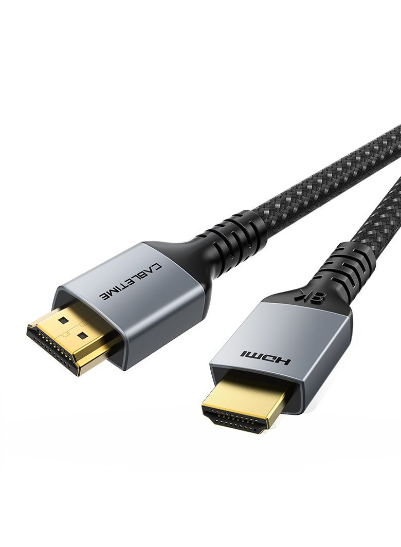 CABLETIME CABLETIME Ultra High Speed 8K HDMI 2.1 48Gbps (1 Meters) Nylond Braided Cable, eARC, HDR, Dolby Vision 7.1 CEC, EDID, HDCP 2.2, DTS-HD Master Audio and Dolby Atmos, 2-Years Warranty - Image 1