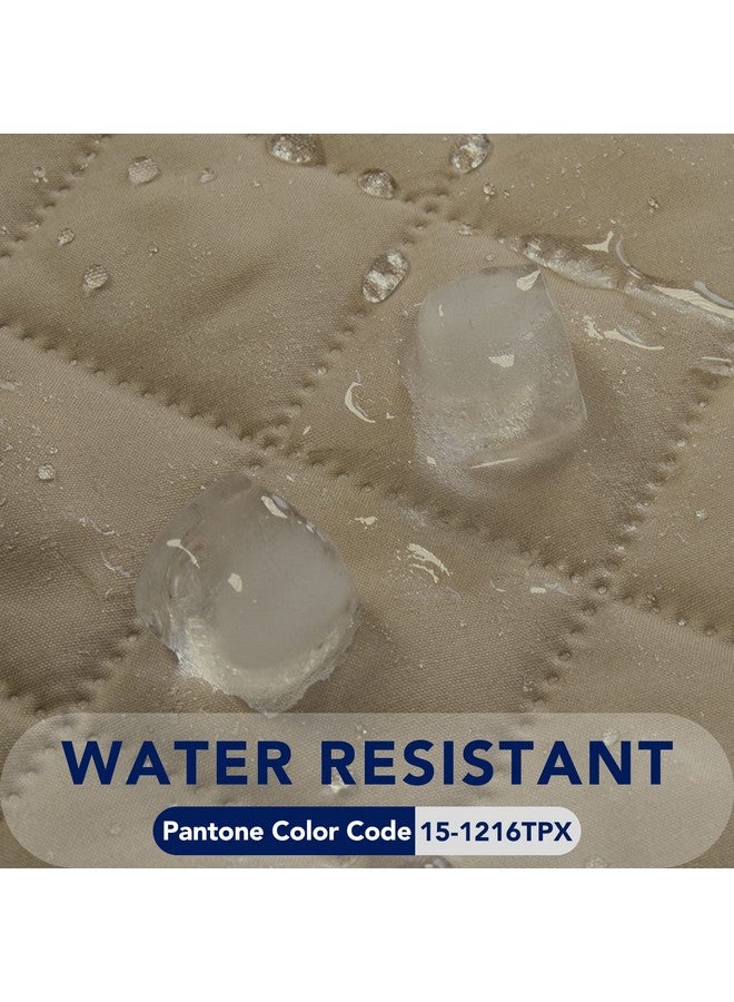 PureFit Reversible Quilted Sofa Cover, Water Resistant Slipcover Furniture Protector, Washable Couch Cover with Non Slip and Elastic Straps for Kids, Dogs, Pets (Sofa, Beige/Beige) - Image 3