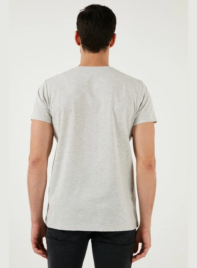 Buratti  Buratti Printed Crew Neck Cotton Slim Fit T Shirt Men's T SHIRT 541PUSULA for Men | Best Price UAE