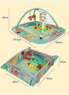 5-in-1 Baby Gyms and Playmats – Detachable Toys Crawling Game Pad, Four-Sided Fence, Tummy Time Mat & 30PCS Balls, Early Education Fun & Healthy - pzsku/ZDCE4B4BB13ED7109CA74Z/45/_/1736495687/c2284132-1d9d-4289-9ad5-1698c8cc5f38