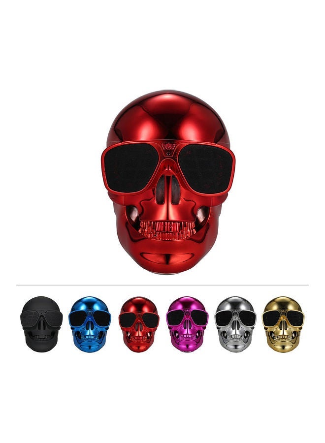 NIBEMINENT Unique Wireless Skull Speaker Blue - Image 2