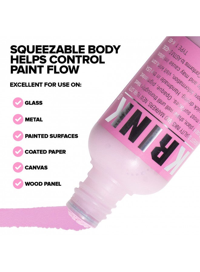 Krink K-60 Light Pink Paint Marker - Vibrant and Opaque Fine Art Graffiti Markers for Canvas Metal Glass Paper and More - Alcohol-Based Permanent Graffiti Mop Krink Paint Marker for Lasting Tags - Image 4
