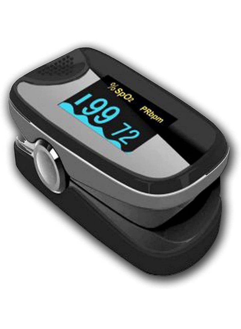 Pulse Oximeter جهاز قياس نسبة الأكسجين في الدم ونبضات القلب الرقمي - حساس عالي الدقة لقياس تشبع الأكسجين (SpO2) - شاشة مراقبة صحية محمولة للاستخدام المنزلي والرياضي - Image 1