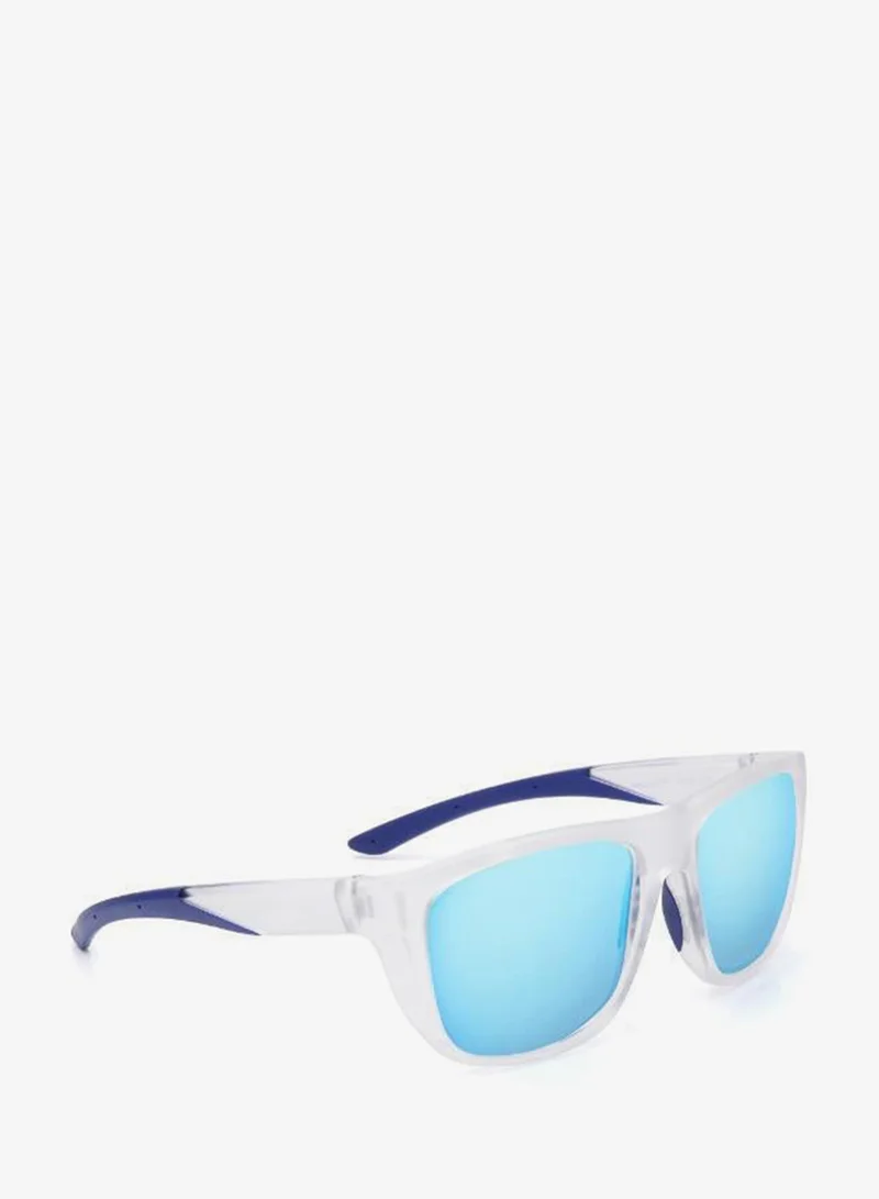 فاستراك Polarized Sunglasses Crystal Clear Frame Smoke Mirror Lens 60mm  - P543BL4PV
