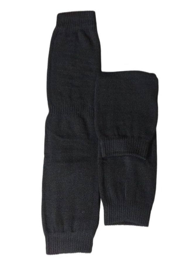 Tradehub® Winter Men & Women Knitted Woolen Leg Warmer & Knee Supporter, Black (Free Size) - Image 5