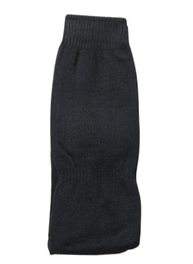 Tradehub® Winter Men & Women Knitted Woolen Leg Warmer & Knee Supporter, Black (Free Size) - Image 4