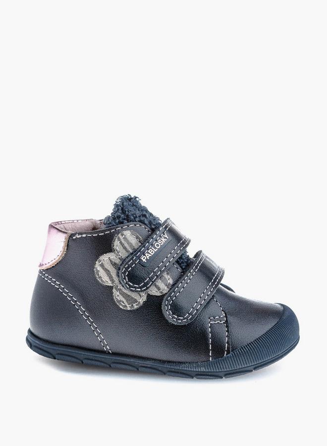 Pablosky Girls' High Top Sneakers With Hook And Loop Closure - 059775 - Image 1