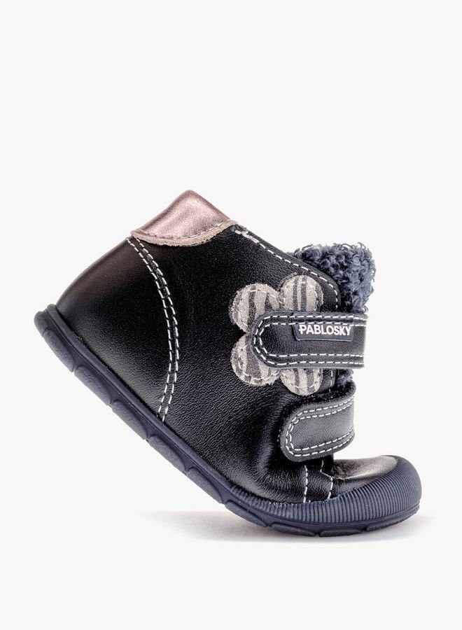 Pablosky Girls' High Top Sneakers With Hook And Loop Closure - 059775 - Image 5