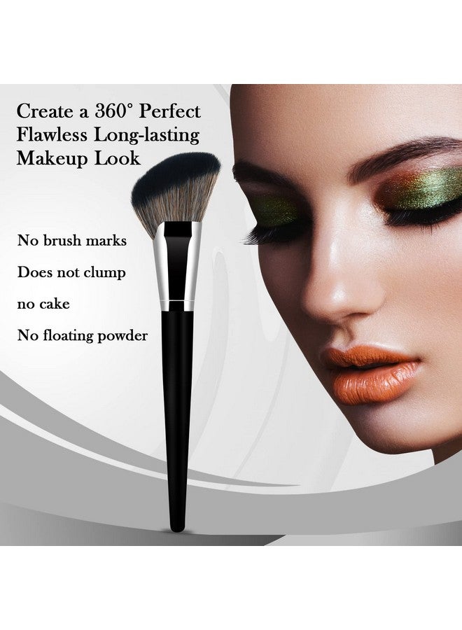Banidy Foundation Brush Triangle Powder Brush Banidy Angled Makeup Brush Fan Contour Brush Professional Blush Brush Bronzer Brush Super Soft Dense Synthetic Bristles For Liquidcream Mineralpowder - Image 4