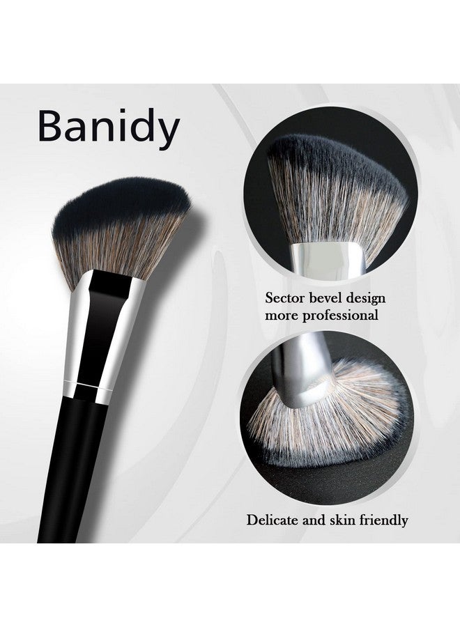 Banidy Foundation Brush Triangle Powder Brush Banidy Angled Makeup Brush Fan Contour Brush Professional Blush Brush Bronzer Brush Super Soft Dense Synthetic Bristles For Liquidcream Mineralpowder - Image 3
