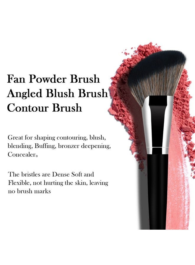 Banidy Foundation Brush Triangle Powder Brush Banidy Angled Makeup Brush Fan Contour Brush Professional Blush Brush Bronzer Brush Super Soft Dense Synthetic Bristles For Liquidcream Mineralpowder - Image 2