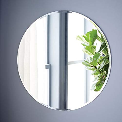 Quality Glass Glass Frameless Round Wall Mount Mirror (18 X 18 Inch, Silver) - Image 2