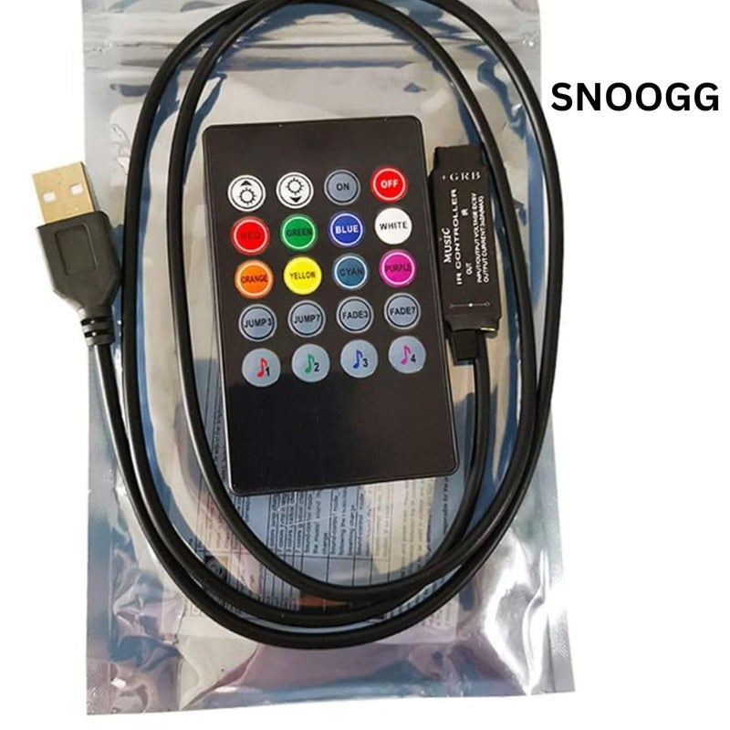 SNOOGG 20Function Infrared Remote Controller with Mouse for Music Activation Turn Your RGB LED Strip into a Setup That responds to Music All Without The Need for Bluetooth - Image 5