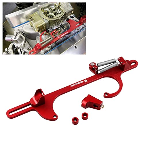 RYANSTAR RACING RYANSTAR Throttle Cable Bracket 4150 4160 Series Throttle Brackets Billet Adjustable Aluminum Red - Image 1