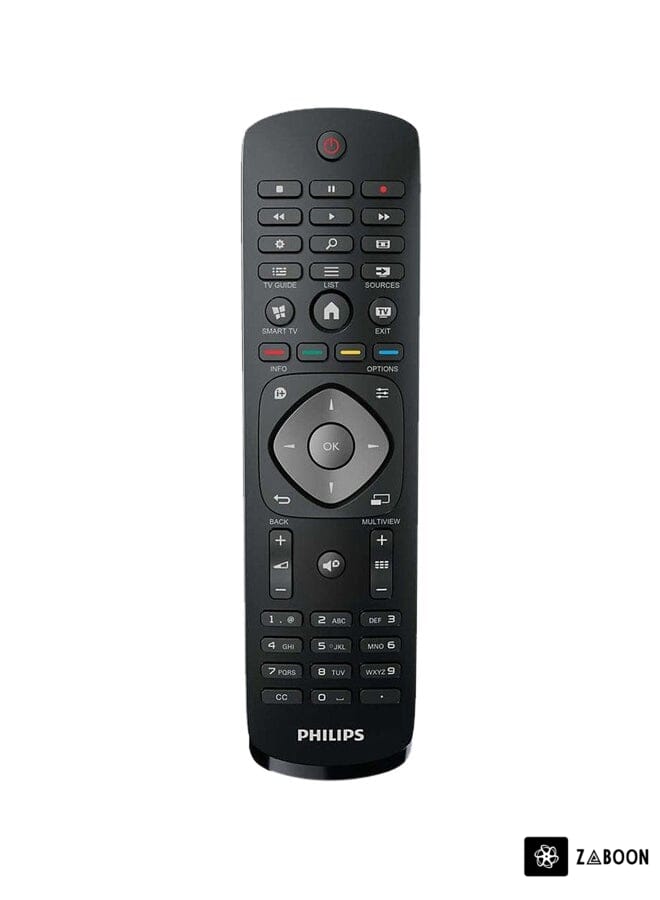 Zaboon Remote Control For Philips LCD/LED/Smart TVs Black
