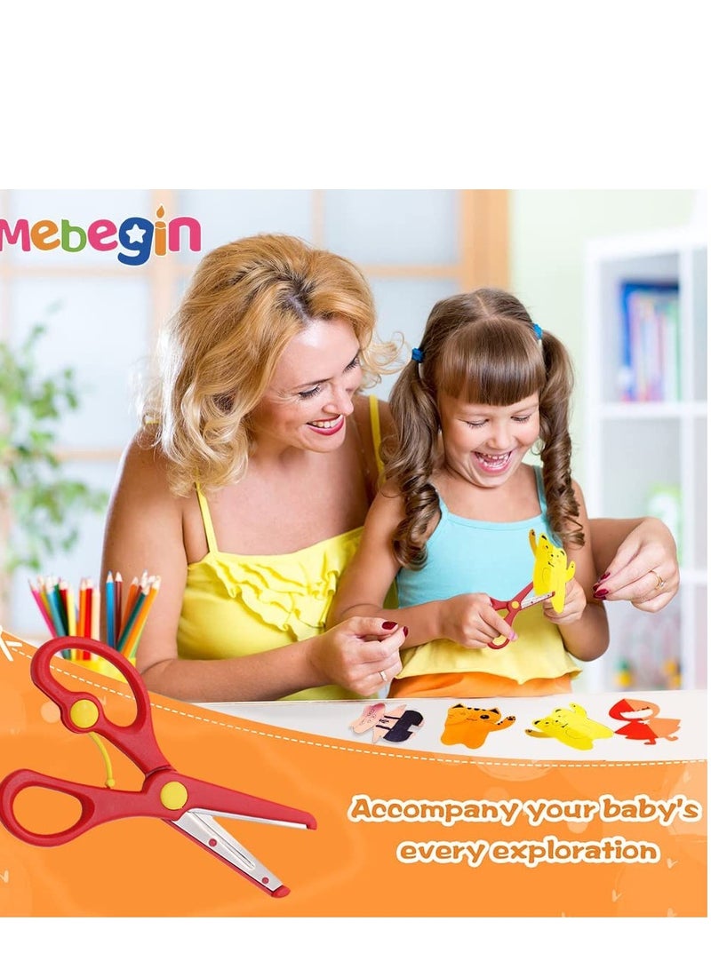 ميبيجين طقم حرفة قص الورق مع زوج من مقصات الأمان وكتاب إرشادي واحد، كتاب قص الورق مع 200 ورقة، طقم أنشطة يدوية يدوية يدوية يدوية يدوية يدوية، لعبة تعليمية للأطفال، هدية رائعة للأطفال الذين يستمتعون بممارسة الحرف اليدوية والمشاريع الفنية - Image 5