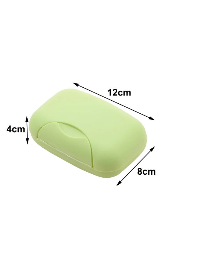 3PCS Soap Dishes Soap Container with Cover Bathroom Travel Home Soap Box - Image 2