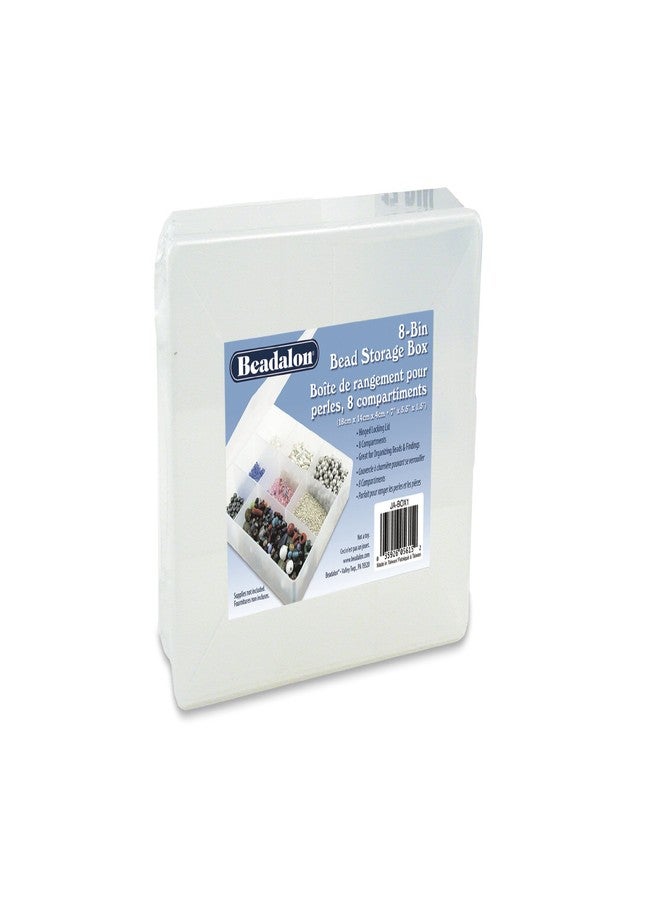 Beadalon Bead Box 5.5-Inchx7-Inch 8 Bin - Image 1