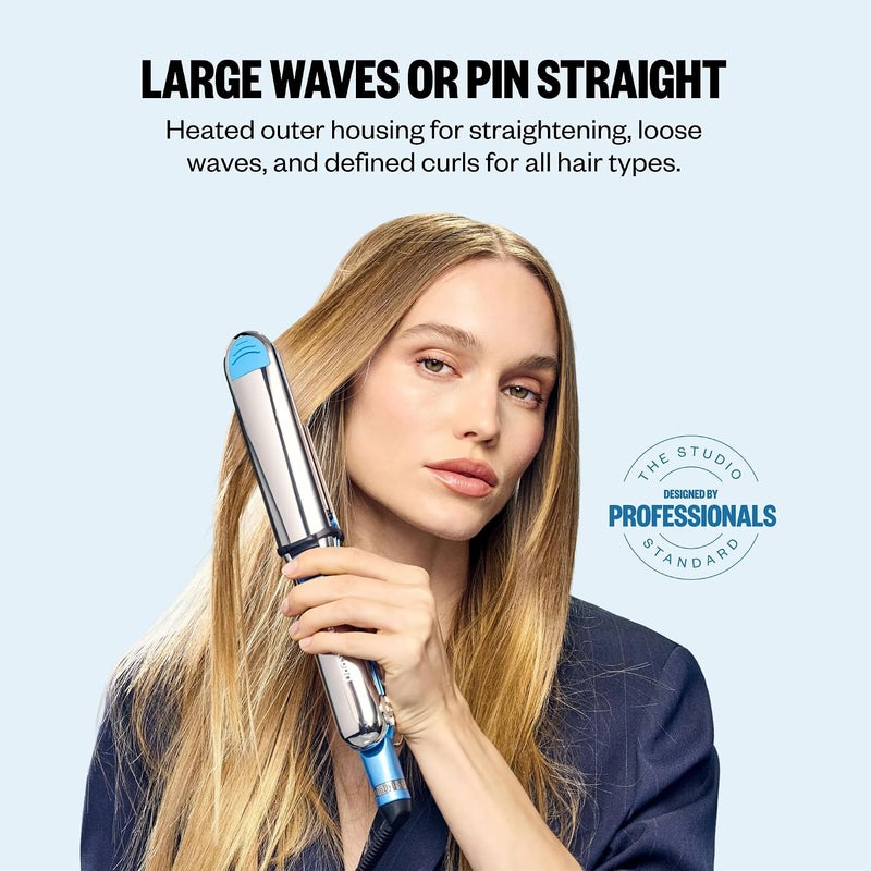 BaBylissPRO Nano Titanium Prima3300 Ionic 1½" Hair Straightener - 3-in-1 Professional Flat Iron, Curling Iron for Straightening, Waving, or Curling Hair - Image 2