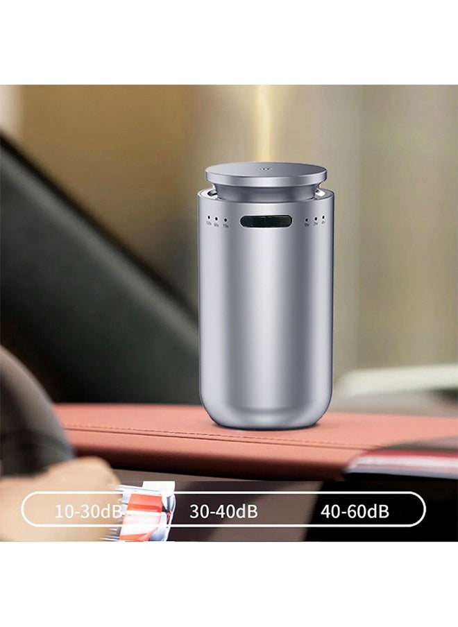Joshberg USB Waterless Car Scent Essential Oil Diffuser,Car Air Freshener,Smart Car Aroma Diffuser, Mini Car Fragrance Diffuser, 15ML,100m³ Coverage(Sliver)  - Image 4