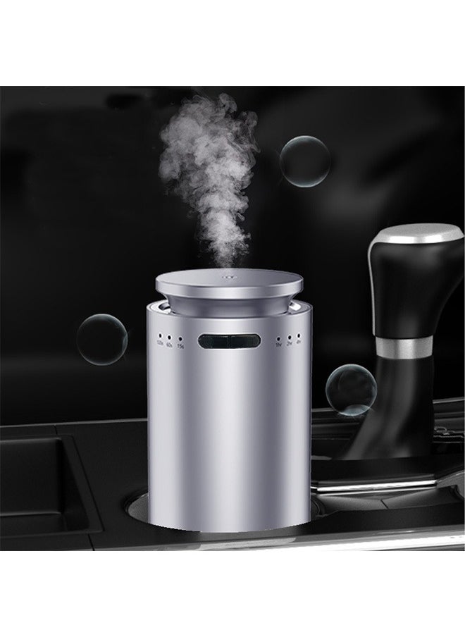 Joshberg USB Waterless Car Scent Essential Oil Diffuser,Car Air Freshener,Smart Car Aroma Diffuser, Mini Car Fragrance Diffuser, 15ML,100m³ Coverage(Sliver)  - Image 3