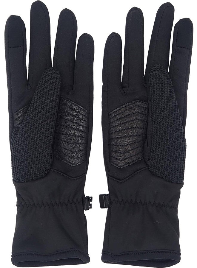 سبايدر قفازات سبايدر كور كوندكت، أسود، مقاس كبير، متوافقة مع شاشات اللمس، رقعة جلدية على راحة اليد، قابلة للتمدد 360 درجة، نسيج محبوك ملتصق - Image 4