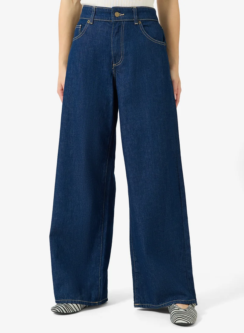 اونلي ONLSADIE Regular Fit Wide Denim Jeans