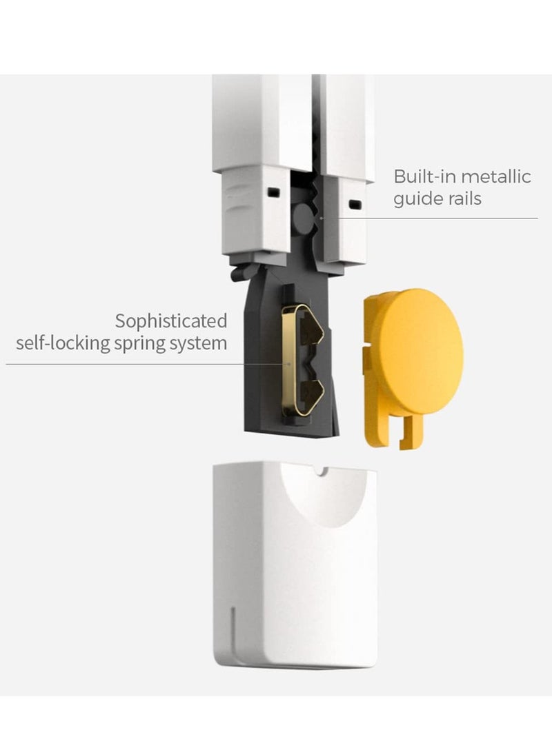 SOLARAE Box Cutter Utility Knife SK5 Retractable Box Cutter All Covered Design Blackened Antirust 8 section Blade Metal Guide Smooth and Durable Sharp and Secure Premium Cutter for Home and Office - Image 3