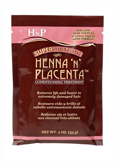 Henna N Placenta Super Strength Deep Conditioner Packet (2oz Pack of 12)