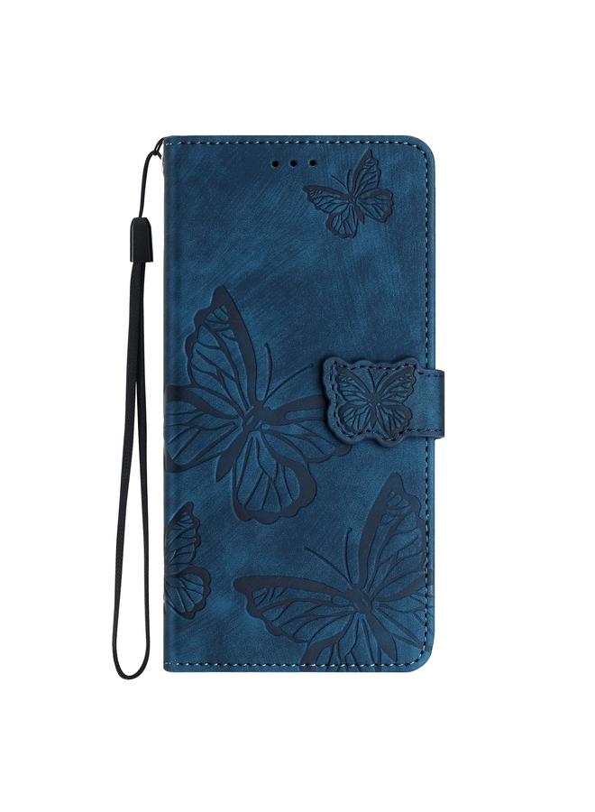 S-TOP Case For Honor X7C 4G / 200 Smart Skin-feel Embossed Butterfly Leather Phone Case - Image 2