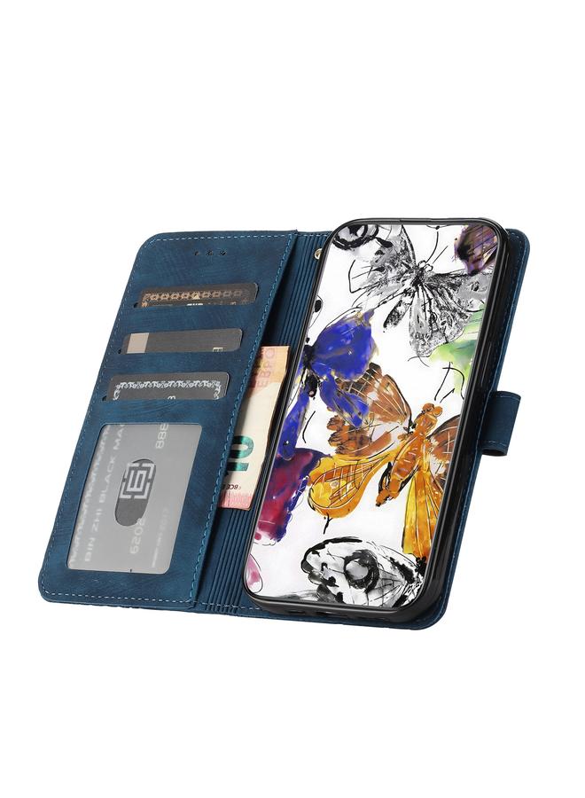 S-TOP Case For Honor X7C 4G / 200 Smart Skin-feel Embossed Butterfly Leather Phone Case - Image 4