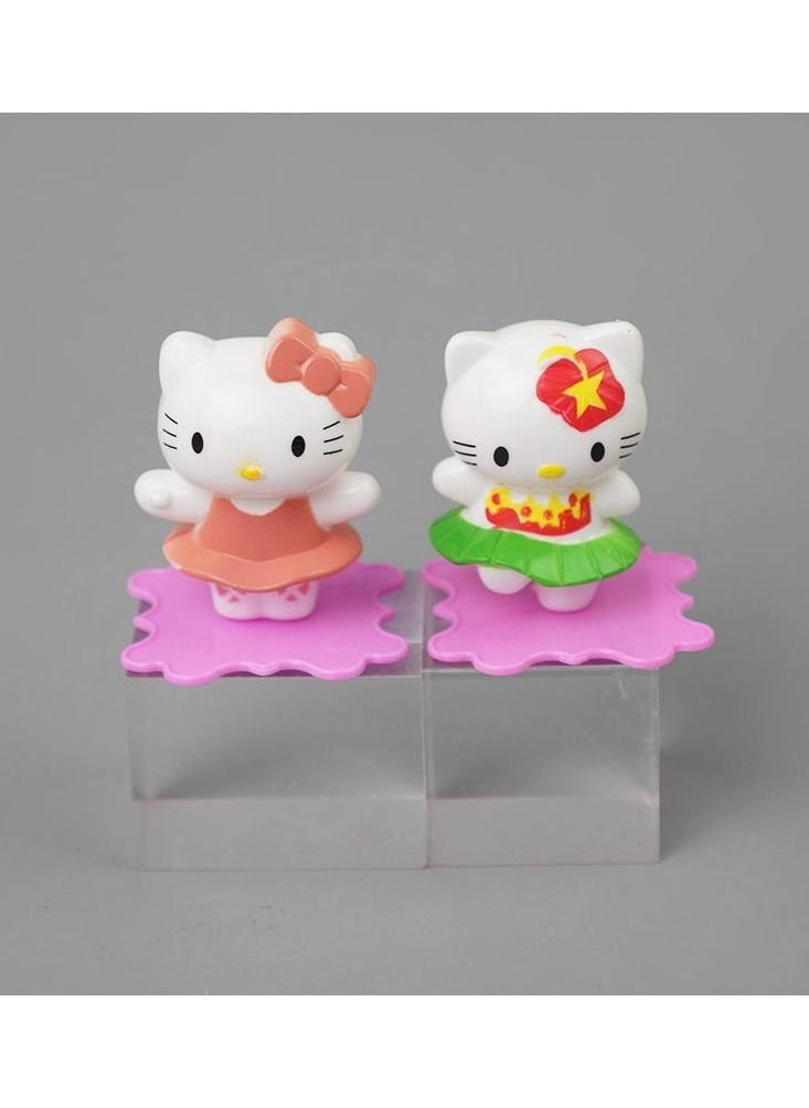 Sanrio لعبة مجسمة صغيرة أنيقة مكونة من 6 قطع من الرسوم المتحركة HelloKitty  - Image 4