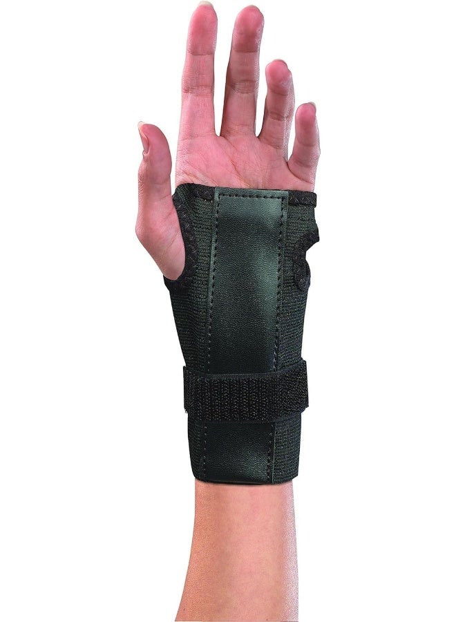 Mueller Wrist Brace With Removable Splint | For Carpal Tunnel Support, Adjustable Compression, Breathable Fabric | One Size Fits Most, Black - Image 1