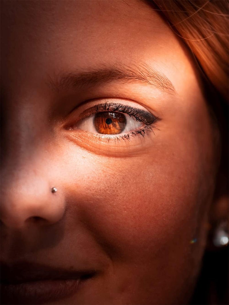 Luckam Stainless Steel Nose Studs, 1.5mm 2mm 2.5mm L Shaped Nose Rings Studs Nose Rings for Women Men Nostrial Piercing Pin Body Jewelry, Hypoallergenic - Image 3