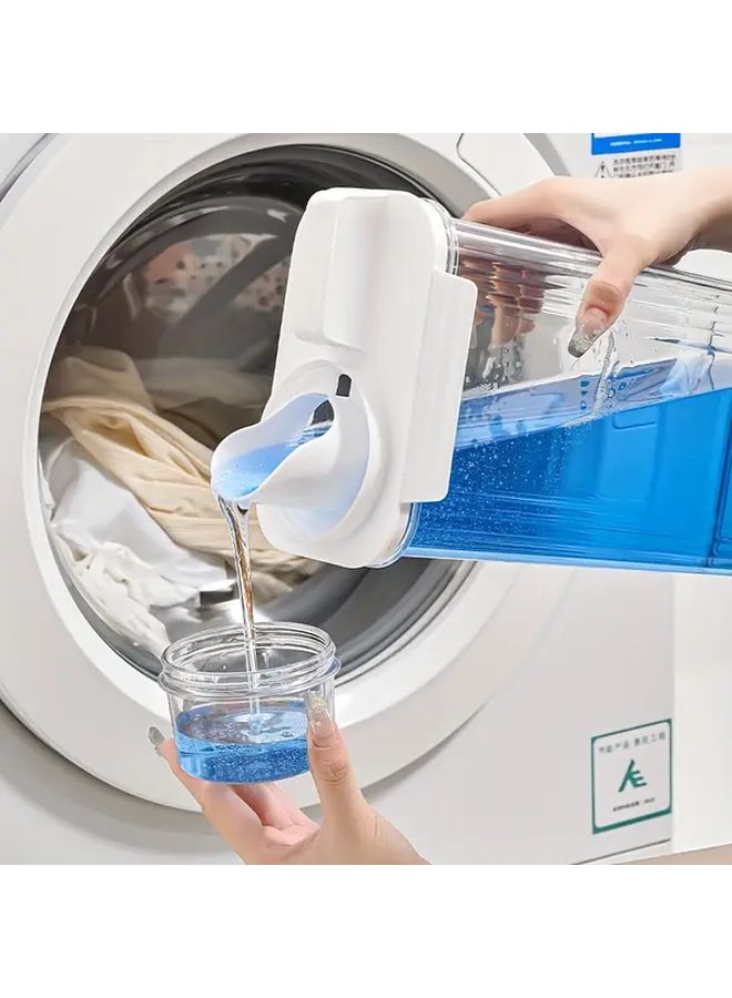 1pc 2000ml Aswei Plastic Detergent Dispenser with Measuring Cup - Image 1