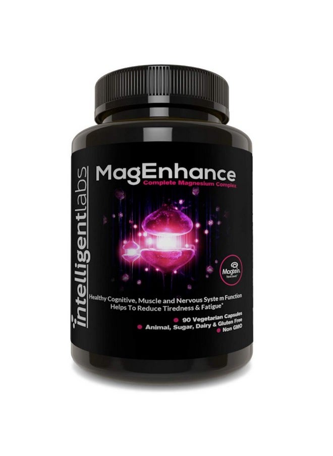 Intelligent Labs Magenhance Magnesium Supplement Magnesiumlthreonate Complex With Magnesium Glycinate And Taurate 90 Capsules  - Image 1