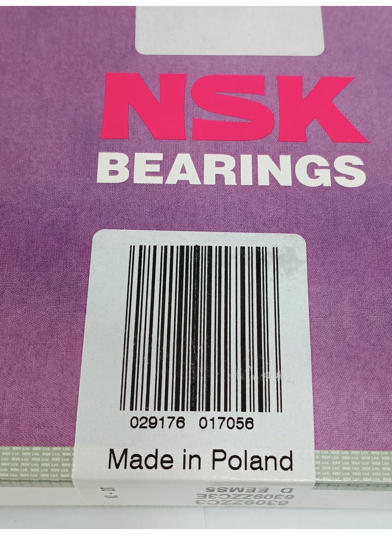 NSK رمان بلي أصلي NSK 6309ZZC3 - محمي بغطاء معدني - 45×100×25 مم - Image 5